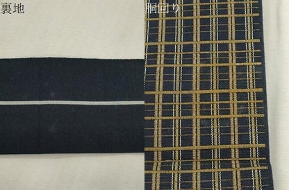 平和屋着物●男性　角帯　格子柄　CABJ2008dy