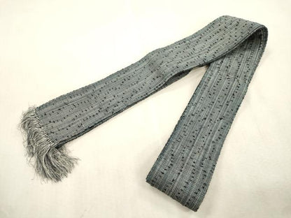平和屋着物●男性　角帯　髭紬　霞文　正絹　逸品　CABJ2013dy