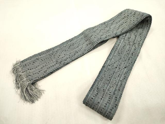 平和屋着物●男性　角帯　髭紬　霞文　正絹　逸品　CABJ2013dy