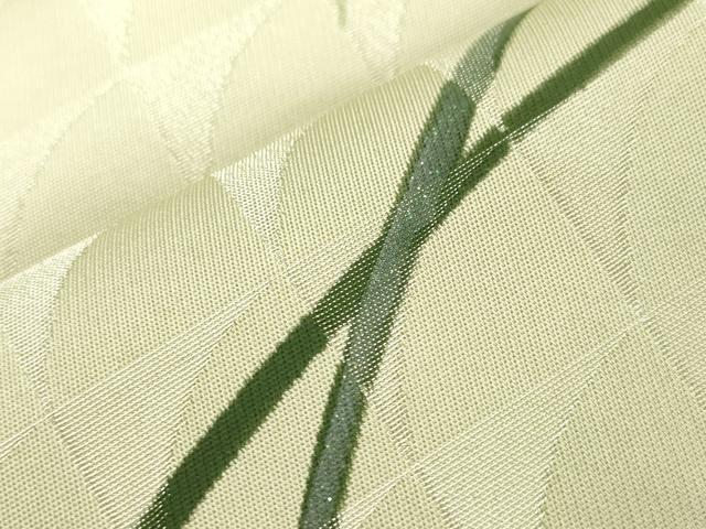 平和屋着物●京都印象派 友禅作家　橋本恵　九寸名古屋帯　草木文　銀通し地　正絹　逸品　未使用　CABJ2030dy