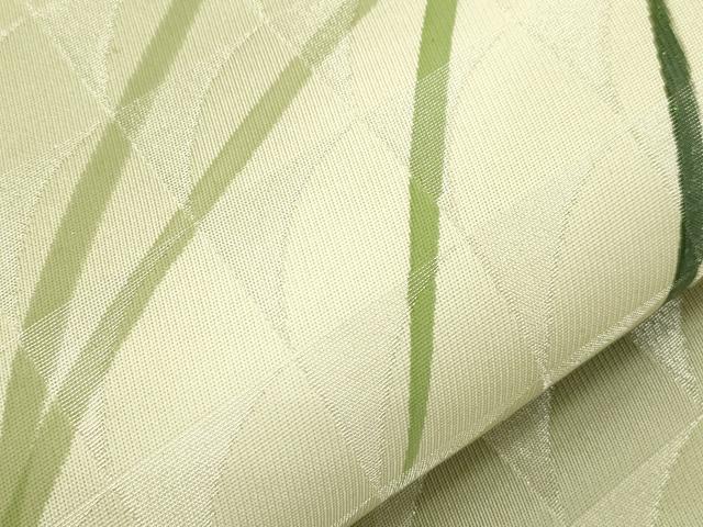 平和屋着物●京都印象派 友禅作家　橋本恵　九寸名古屋帯　草木文　銀通し地　正絹　逸品　未使用　CABJ2030dy