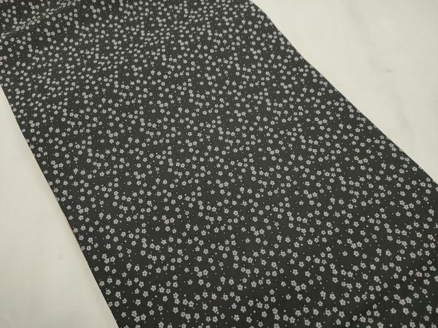平和屋着物●両面　全通柄　京袋帯　舞梅　縞　正絹　逸品　CABJ2033dy