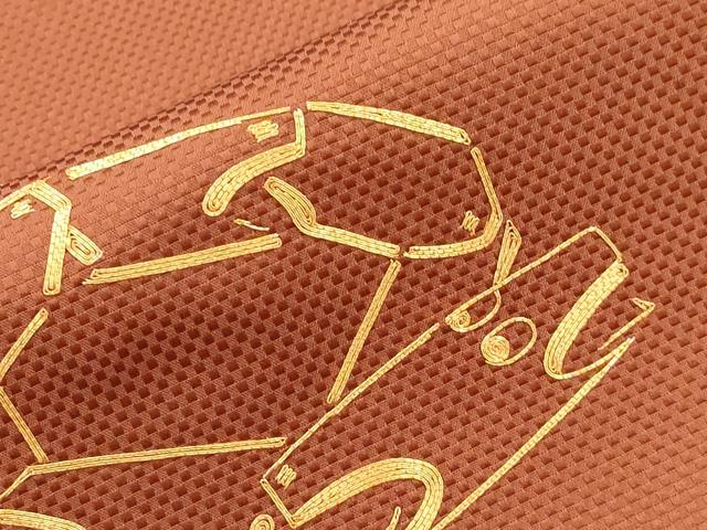 平和屋着物●川島　九寸名古屋帯　駒刺繍　ヘビ　蛇　正絹　逸品　CABJ2037dy