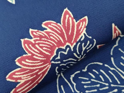 平和屋着物●塩瀬　全通柄九寸名古屋帯　型染め　菊　正絹　逸品　CABJ2045dy