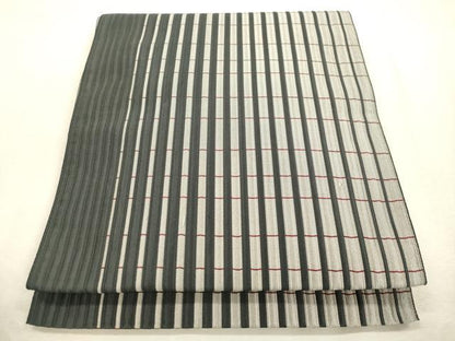平和屋着物●本場筑前博多織　八寸名古屋帯　間道　正絹　逸品　CABJ2059dy