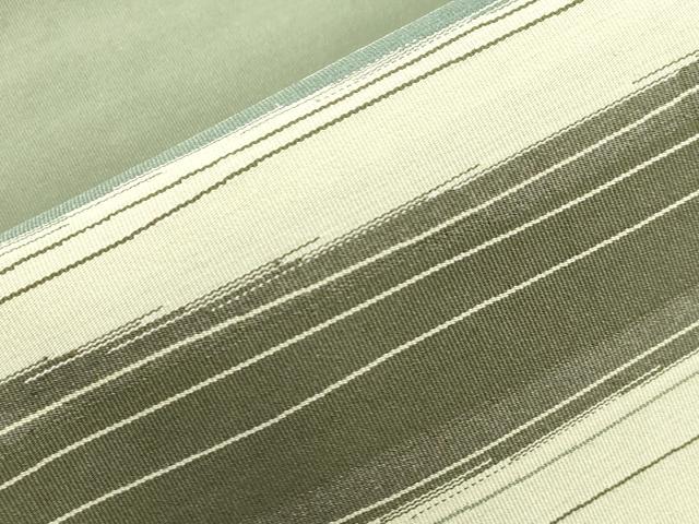 平和屋着物●爪掻き本綴れ　八寸名古屋帯　横段文　正絹　逸品　CABJ2064dy