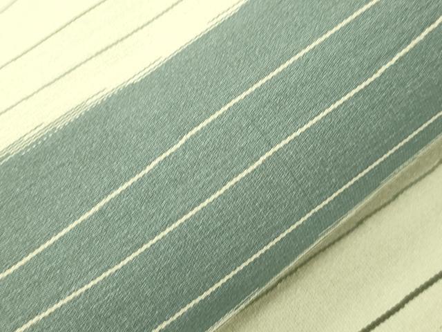 平和屋着物●爪掻き本綴れ　八寸名古屋帯　横段文　正絹　逸品　CABJ2064dy