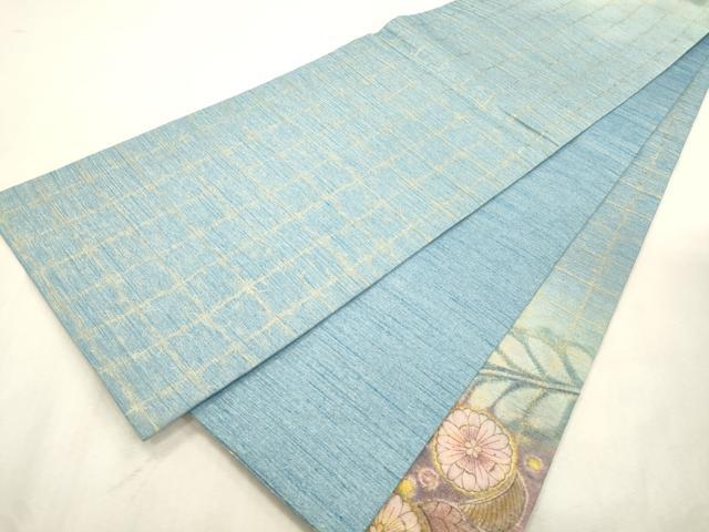 平和屋着物●太鼓柄袋帯　辻が花　絞り　金糸　正絹　逸品　CABJ2069dy