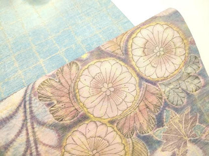 平和屋着物●太鼓柄袋帯　辻が花　絞り　金糸　正絹　逸品　CABJ2069dy