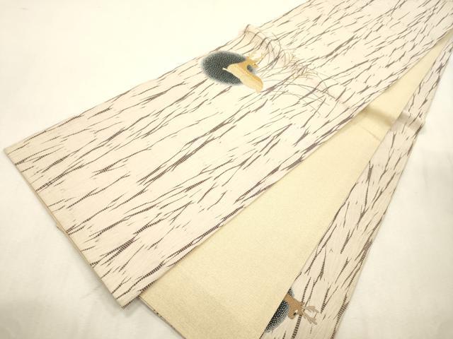 平和屋着物●中国三大刺繍　相良刺繍　総刺繍　袋帯　竜巻絞り　鹿　正絹　逸品　CABJ2077dy