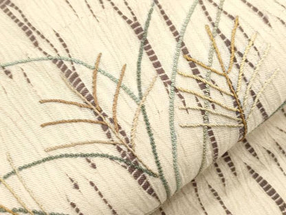 平和屋着物●中国三大刺繍　相良刺繍　総刺繍　袋帯　竜巻絞り　鹿　正絹　逸品　CABJ2077dy