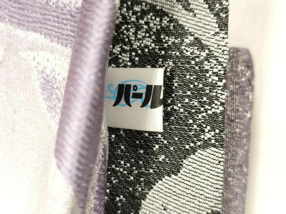 平和屋着物●両面　全通柄袋帯　舞桜文　銀糸　正絹　逸品　CABJ2083dy