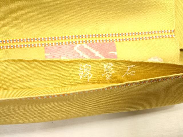 平和屋着物●龍村平蔵製　太鼓柄　本袋帯　京袋帯　石畳錦　正絹　逸品　CABJ2087dy