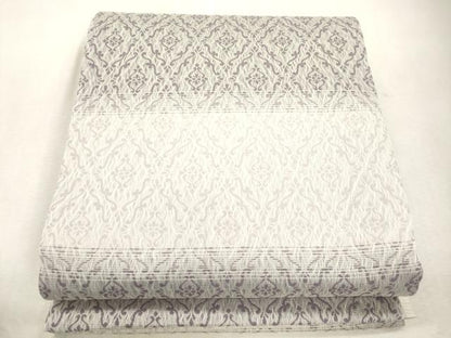 平和屋着物▽全通柄袋帯　スリーシーズン　春夏秋　櫛織　幾何学文　正絹　逸品　CABJ2099dy