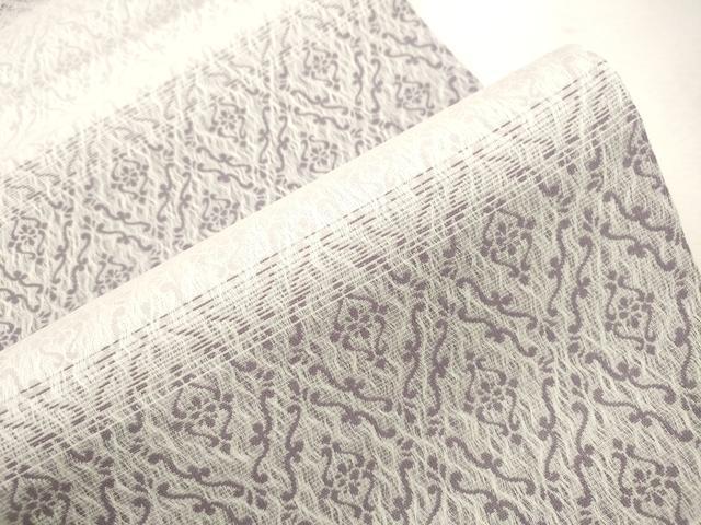 平和屋着物▽全通柄袋帯　スリーシーズン　春夏秋　櫛織　幾何学文　正絹　逸品　CABJ2099dy