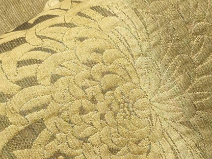 平和屋着物▽両面　全通柄袋帯　スリーシーズン　春夏秋　乱菊　金糸　正絹　逸品　CABJ2102dy
