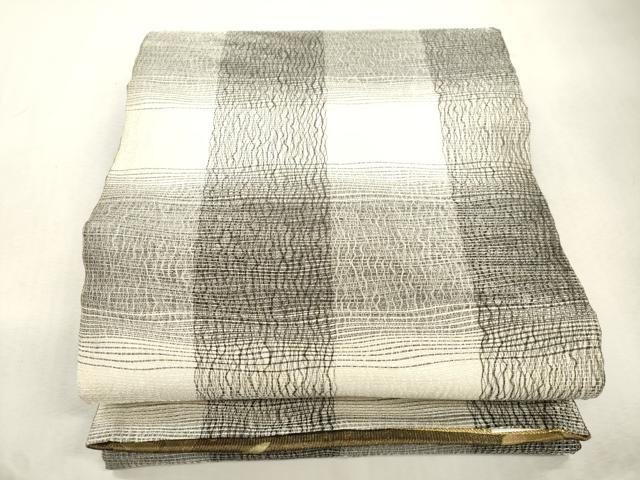 平和屋着物▽両面　全通柄袋帯　スリーシーズン　春夏秋　乱菊　金糸　正絹　逸品　CABJ2102dy