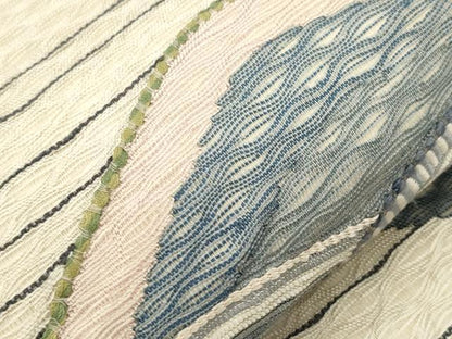 平和屋着物▽太鼓柄袋帯　スリーシーズン　春夏秋　すくい織　立波文　正絹　逸品　CABJ2109dy