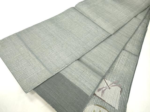 平和屋着物▽太鼓柄袋帯　スリーシーズン　春夏秋　すくい織　蜻蛉　正絹　逸品　未使用　CABJ2112dy