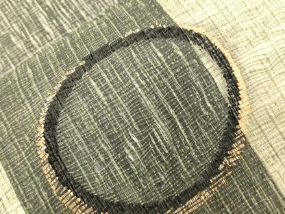 平和屋着物▽太鼓柄袋帯　スリーシーズン　春夏秋　櫛織　丸文　金糸　正絹　逸品　CABJ2117dy
