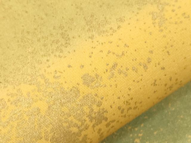 平和屋着物●全通柄袋帯　紬地　霞文　金彩　正絹　逸品　CABJ2134dy
