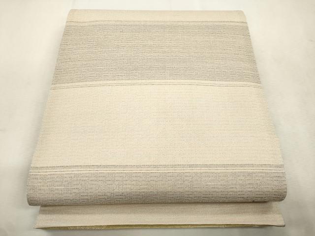 平和屋着物●両面　六通柄袋帯　鱗文　金糸　正絹　逸品　未使用　CABJ2143dy