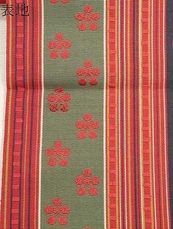 平和屋着物●本場筑前博多織　半幅帯　鉢梅　正絹　逸品　CABJ2153dy
