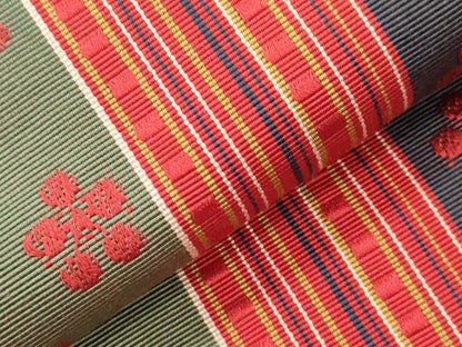 平和屋着物●本場筑前博多織　半幅帯　鉢梅　正絹　逸品　CABJ2153dy