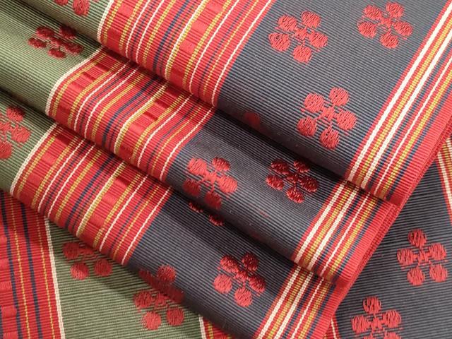 平和屋着物●本場筑前博多織　半幅帯　鉢梅　正絹　逸品　CABJ2153dy