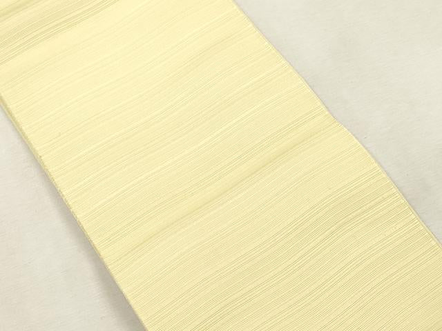 平和屋着物●本場筑前博多織　半幅帯　横段文　砥粉色　正絹　逸品　CABJ2164dy