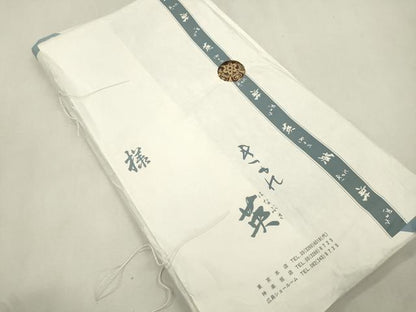 平和屋着物●西陣　川島織物　洗える最高級着物　＜英＞はなぶさ謹製　六通柄　本袋帯　草花文　金糸　たとう紙付き　CABJ2190dy