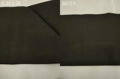 平和屋着物●塩瀬　九寸名古屋帯　刺繍　舞花文　正絹　逸品　CABJ2212dy