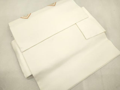 平和屋着物●三風魯・堀江三郎　つけ帯　草木染　菱花文　正絹　逸品　CABJ2243dy