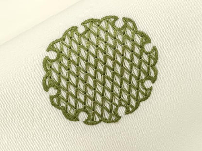 平和屋着物●つけ帯　総刺繍　雪輪文　CABJ2244dy