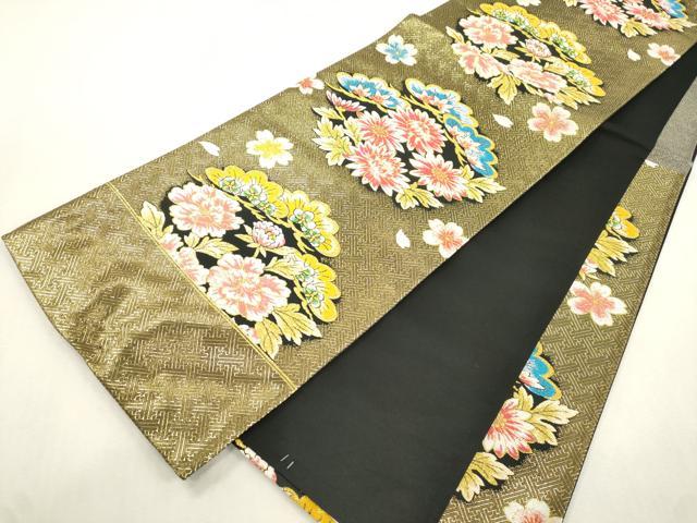 平和屋着物●西陣　酒井守謹製　六通柄袋帯　松花文　金糸　証紙付き　逸品　未使用　CABJ2264dy