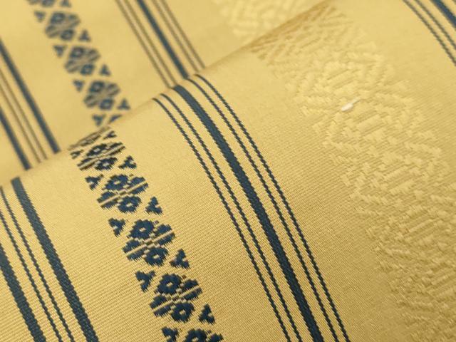 平和屋着物●本場筑前博多織　半幅帯　献上　正絹　逸品　CABJ2268dy