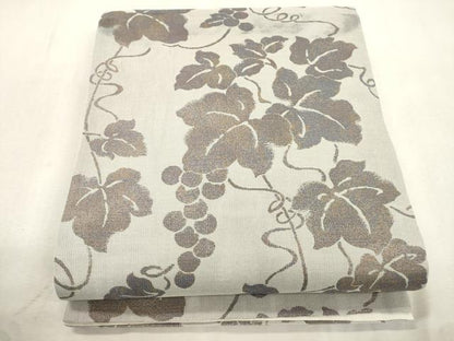 平和屋着物●六通柄袋帯　葡萄蔦の葉文　正絹　逸品　CABJ2282dy