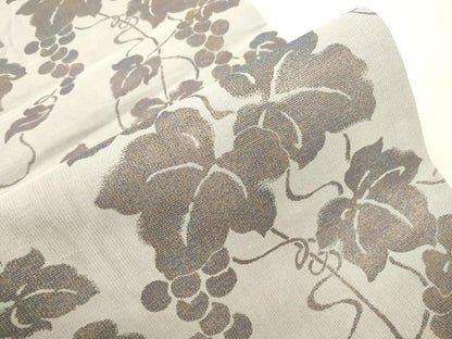 平和屋着物●六通柄袋帯　葡萄蔦の葉文　正絹　逸品　CABJ2282dy