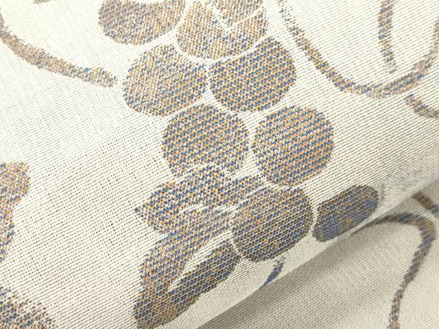 平和屋着物●六通柄袋帯　葡萄蔦の葉文　正絹　逸品　CABJ2282dy