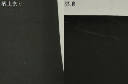 平和屋着物●六通柄袋帯　唐織　横笛　黒地　金糸　正絹　逸品　CABJ2303dy