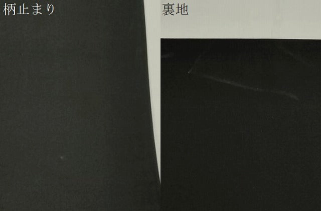 平和屋着物●六通柄袋帯　唐織　横笛　黒地　金糸　正絹　逸品　CABJ2303dy