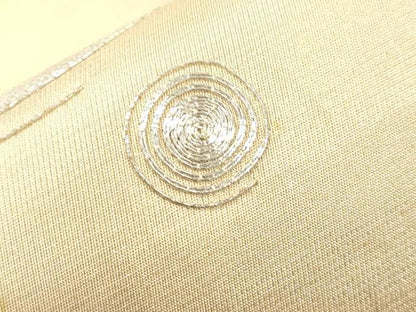 平和屋着物●西陣　川島織物　丸帯　駒刺繍　立波文　正絹　逸品　CABJ2315dy