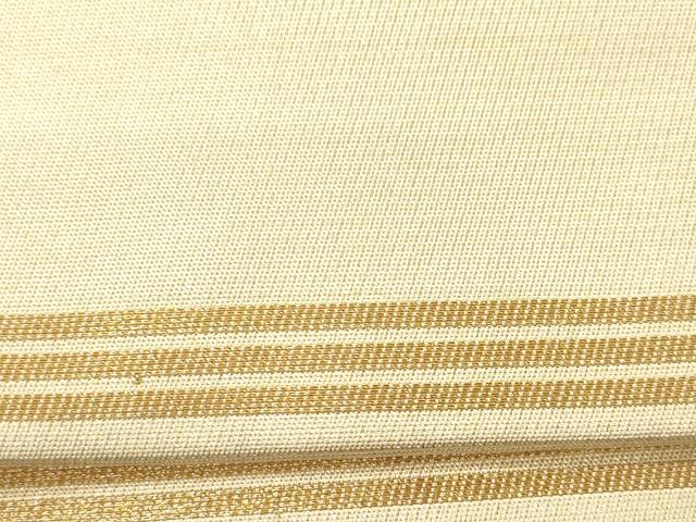 平和屋着物●西陣　川島織物　丸帯　駒刺繍　立波文　正絹　逸品　CABJ2315dy