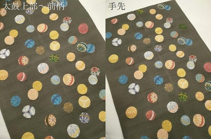 平和屋着物●西陣の老舗　1782年創業　山下織物　六通柄袋帯　わらべ唄　金糸　正絹　逸品　CABJ2317dy