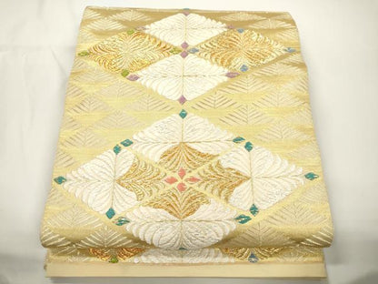 平和屋着物●六通柄　本袋帯　唐の綺　金銀糸　正絹　逸品　CABJ2320dy