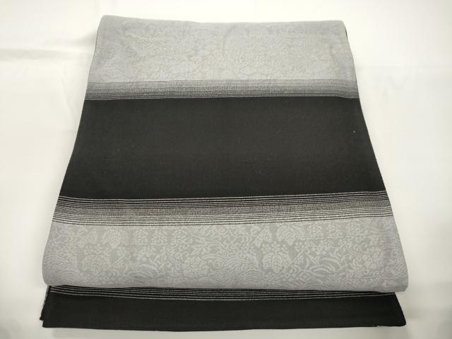 平和屋着物●西陣　両面　六通柄袋帯　流水文　金銀糸　正絹　逸品　CABJ2327dy