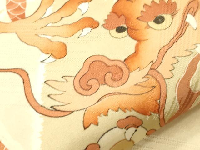 平和屋着物●アンティーク　大正ロマン　丸帯　竜　金糸　正絹　逸品　CABJ2337dy