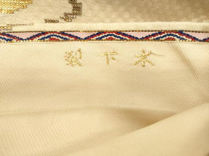 平和屋着物●龍村平蔵製　つけ帯　木下裂　竜　金銀糸　高島屋扱い　正絹　逸品　CABJ2376dy