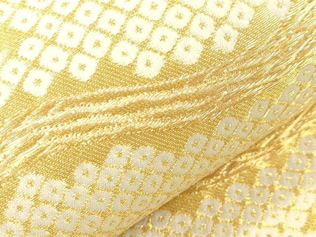 平和屋着物●つけ帯　幾何学文　金銀糸　正絹　逸品　CABJ2379dy