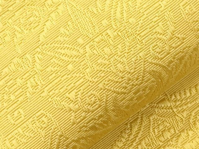 平和屋着物●本場筑前博多織　半幅帯　幾何学花文　正絹　逸品　CABJ2393dy